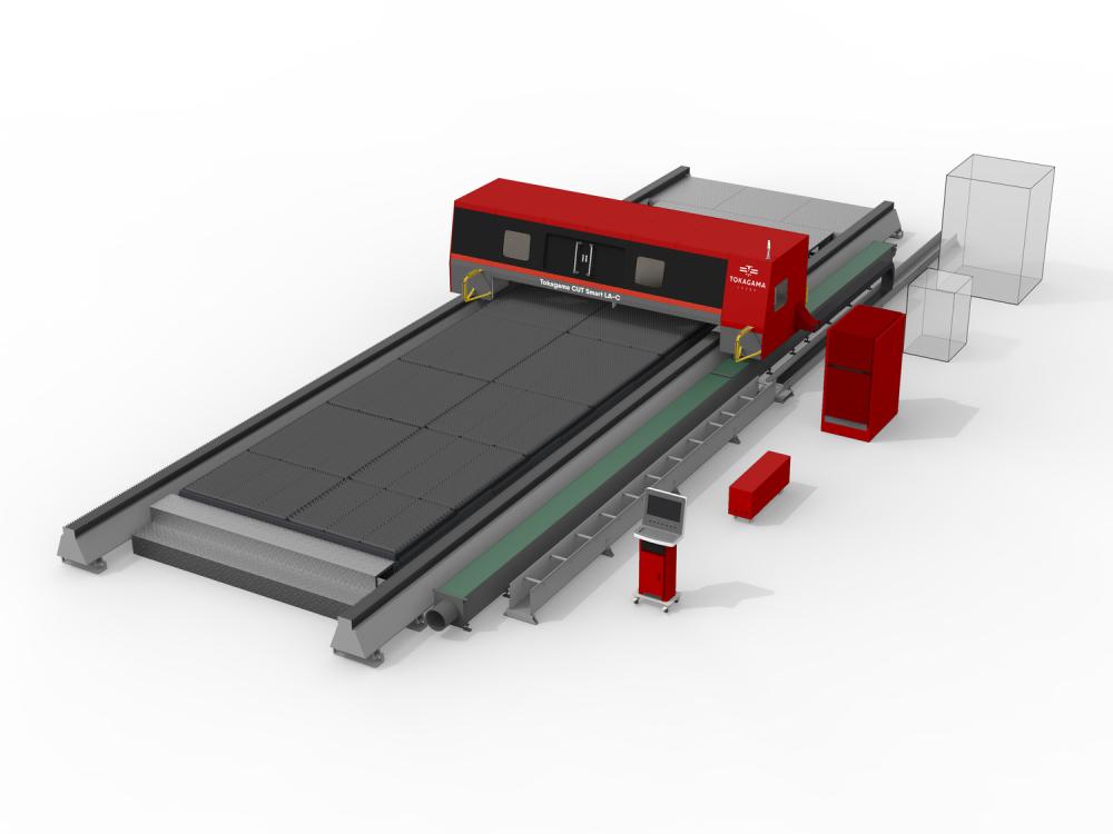 Широкоформатный лазерный раскройщик тяжёлого типа TOKAGAMA CUT Smart LA-C