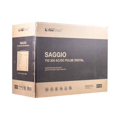 Аппарат аргонодуговой сварки FOXWELD SAGGIO TIG 300 AC/DC PULSE DIGITAL фото в интернет-магазине "Салмет"