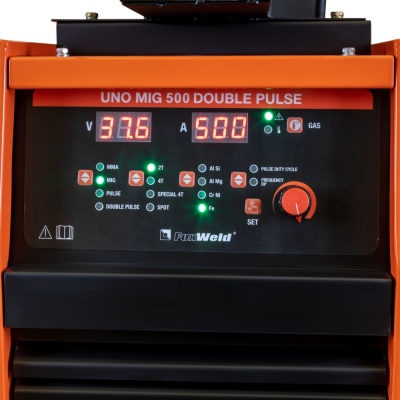 Сварочный полуавтомат FOXWELD UNO MIG 500 DOUBLE PULSE (Источник питания+МП+Тележка+БЖО - 2 упак.) фото в интернет-магазине "Салмет"