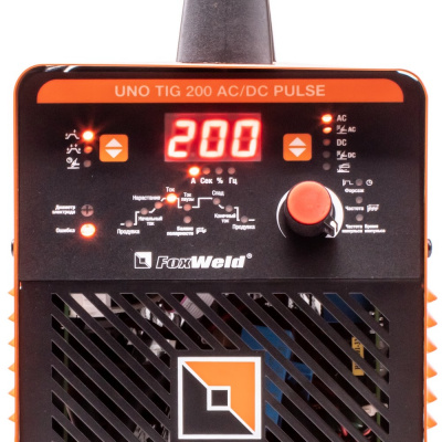 Аппарат аргонодуговой сварки FOXWELD UNO TIG 200 AC/DC PULSE фото в интернет-магазине "Салмет"