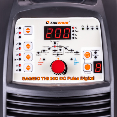 Аппарат аргонодуговой сварки FOXWELD SAGGIO TIG 200 DC Pulse Digital (пр-во FoxWeld/КНР) фото в интернет-магазине "Салмет"
