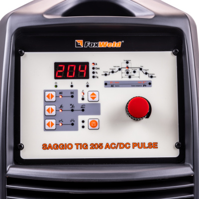 Аппарат аргонодуговой сварки FOXWELD SAGGIO TIG 205 AC/DC Pulse фото в интернет-магазине "Салмет"