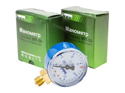 Манометр КЕДР ТМ2 кислород, (0-2,5 МПа, кл.2,5, М12Х1,5) 02-У фото в интернет-магазине "Салмет"