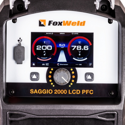 Сварочный полуавтомат FOXWELD SAGGIO 2000 LCD PFC (5в1) фото в интернет-магазине "Салмет"