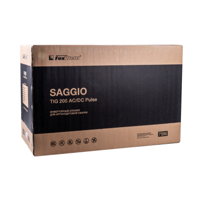Аппарат аргонодуговой сварки FOXWELD SAGGIO TIG 205 AC/DC Pulse фото в интернет-магазине "Салмет"