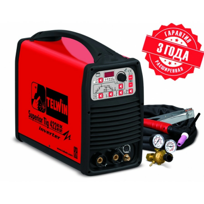 Сварочный аппарат TELWIN SUPERIOR TIG 422 AC/DC-HF/LIFT + TIG ACC. фото в интернет-магазине "Салмет"